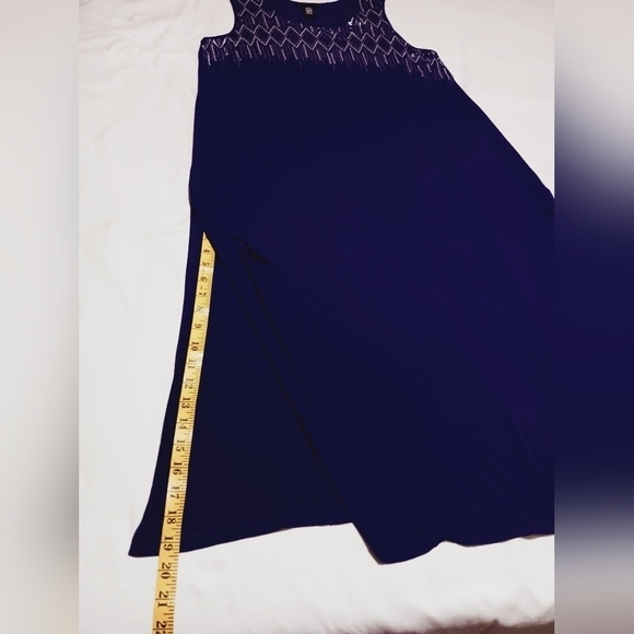 3 X$20. Catherines| PURPLE A-Line Sequin Flared Tank  Dress Size 0X / 14/16 W - Picture 6 of 7